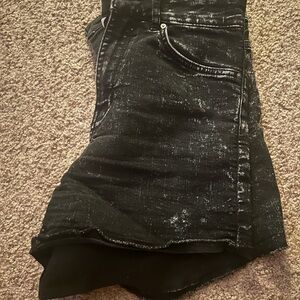 H&M Black Jean Shorts